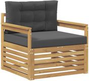 vidaXL - Buitensofa - Metaal - wit en antracietkleurig
