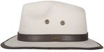 Hatland - UV Fedora hoed voor heren - Wadson - Gebroken wit - maat L (59CM)