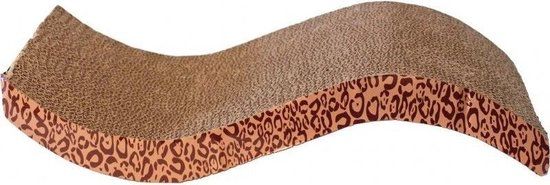 Krabplank Wave Karton - Bruin - 52x22cm