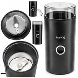 Huslog Elektrische koffiemolen voor koffiebonen, 180 W, zwart
