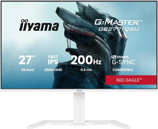 iiyama G-MASTER GB2771QSU-W1 computer monitor 68,6 cm (27") 2560 x 1440 Pixels Wide Quad HD LCD Wit