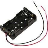 TRU COMPONENTS TC-13220616 Support de batterie Nombre de cellules : 2 AA (penlite) Câble (l x l x h) 60 x 33 x 14,6 mm