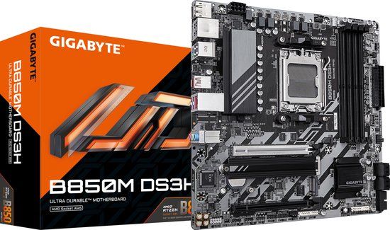 GIGABYTE B850M DS3H - Moederbord - Socket AM5 - Micro-ATX