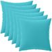vidaXL - Kussensloop - 6 pcs - HEERLEN - Turquoise - 45 x 45 cm - Polyester