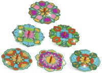 Djeco Do it yourself - Flower power - 12 tollen om te versieren - 6 jaar+
