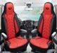 Bremer Sitzbezüge Premium Camper stoelhoezen voor Chausson Van DPL502 in Zwart/Rood (2 losse stoelen)