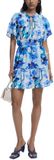 Desigual Robe à imprimé floral avec ceinture nouée - Robes bleues