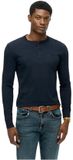 Superdry Classic Essential Henley Top Heren Eclipse Navy