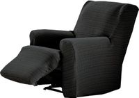 ECOMMERC3 Elastische jacquard fauteuilhoes donkergrijs