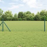 vidaXL Hexagon Hek 0,8 x 50 m PVC Groen
