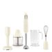 Smeg HBF22CREU - Crème Staafmixer - 700W - Pulse Function - Turbo - RVS Mes - 2 Messen