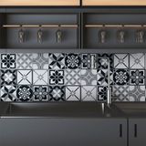 Ambiance Sticker Zelfklevende tegelmuurstickers voor keuken en badkamer - 9 Azulejos Chichinola tegelstickers - 9 stickers 10x10cm