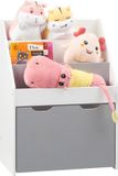 OEM Kinderbed met luifel, gemaakt van zacht hout - 50,5 x 28 x 69,5 cm - Wit