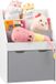 OEM Kinderbed met luifel, gemaakt van zacht hout - 50,5 x 28 x 69,5 cm - Wit