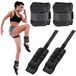 BAKAJI Set van 2 gewichten voor enkels en polsen, 1 kg, training, fitnessstudio, aerobic, fitness, spieropbouw, van neopreen, met verstelbare gesp en klittenbandsluiting, totaalgewicht 2 kg