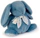 Knuffelkonijn Lapin Doudou Pluche Blauw 42cm
