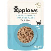 Applaws Cat Food Adult Tuna and Sea Bream 12x70g