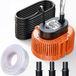 Orange 3000 l/h 75W Pompe de piscine Pompe d'étang Pompe à eau avec tuyau de vidange