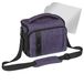 PEDEA DSLR-cameratas "Fashion" met displaybeschermfolie voor Olympus E-M5 Mark II Pen E-PL8 E-PL9 / Canon EOS M50 / Nikon D5600 D7500 / Panasonic G9 G70 G81 GX8 / Fujifilm X-T3 X-T100, Gr. XL paars
