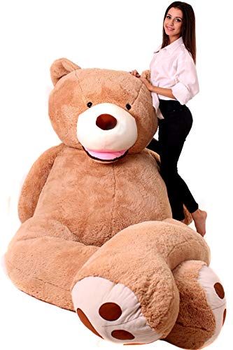 Makosas Gigantische Teddyberen - Teddybeer Groot - Knuffel groot Teddybeer - Knuffel Voor Baby's - Cadeau Vriendin, Cadeau-ideeën Voor Verjaardag, Kinderen, Cadeaus Voor Jubileum, Bruin (340cm)