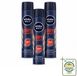 NIVEA MEN Vaporisateur anti-transpirant Dry Impact - 3 x 200 ml