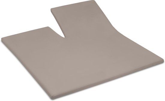 Cinderella Weekend Topper hoeslaken met split 180x200 cm Taupe