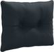 vidaXL Rugkussen PUTTEN 100% Polyester Donkerblauw 60 x 40 x 10 cm