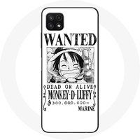 Maniacase Etui voor Samsung Galaxy A22 5G One Piece Manga Search Poster Wit