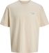 Jack & Jones Heren Tee SS Conte Wide Fit Tee Beige Maat XXL