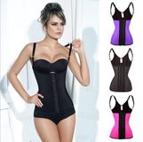 LaFaja Waist Trainer Semi Vest - Latex Body Shaper - 3 Haakssysteem - Zwart - Maat L