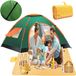 Merkloos Pop-up Campingtent voor 2 Personen - Donkergroen