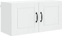 vidaXL Wandkast PORTO Wit Bewerkt Hout 80 x 31 x 40 cm