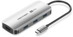 Vention TGESB laptop dock & poortreplicator Bedraad USB 3.2 Gen 1 (3.1 Gen 1) Type-C Grijs