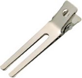 Comair - Clips métalliques 2 pattes - 100 pièces - Argent