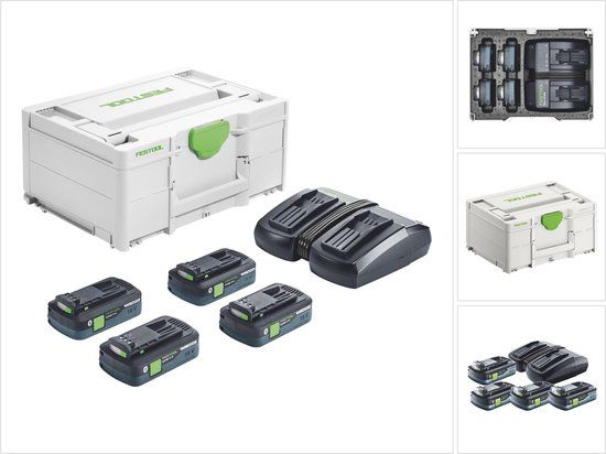 Festool Energie-set SYS 18V 4x4,0/TCL 6 DUO - 577104