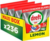 Dreft Platinum Plus Vaatwastabletten Citroen - Anti-Dofheidstechnologie - 4 x 59 stuks