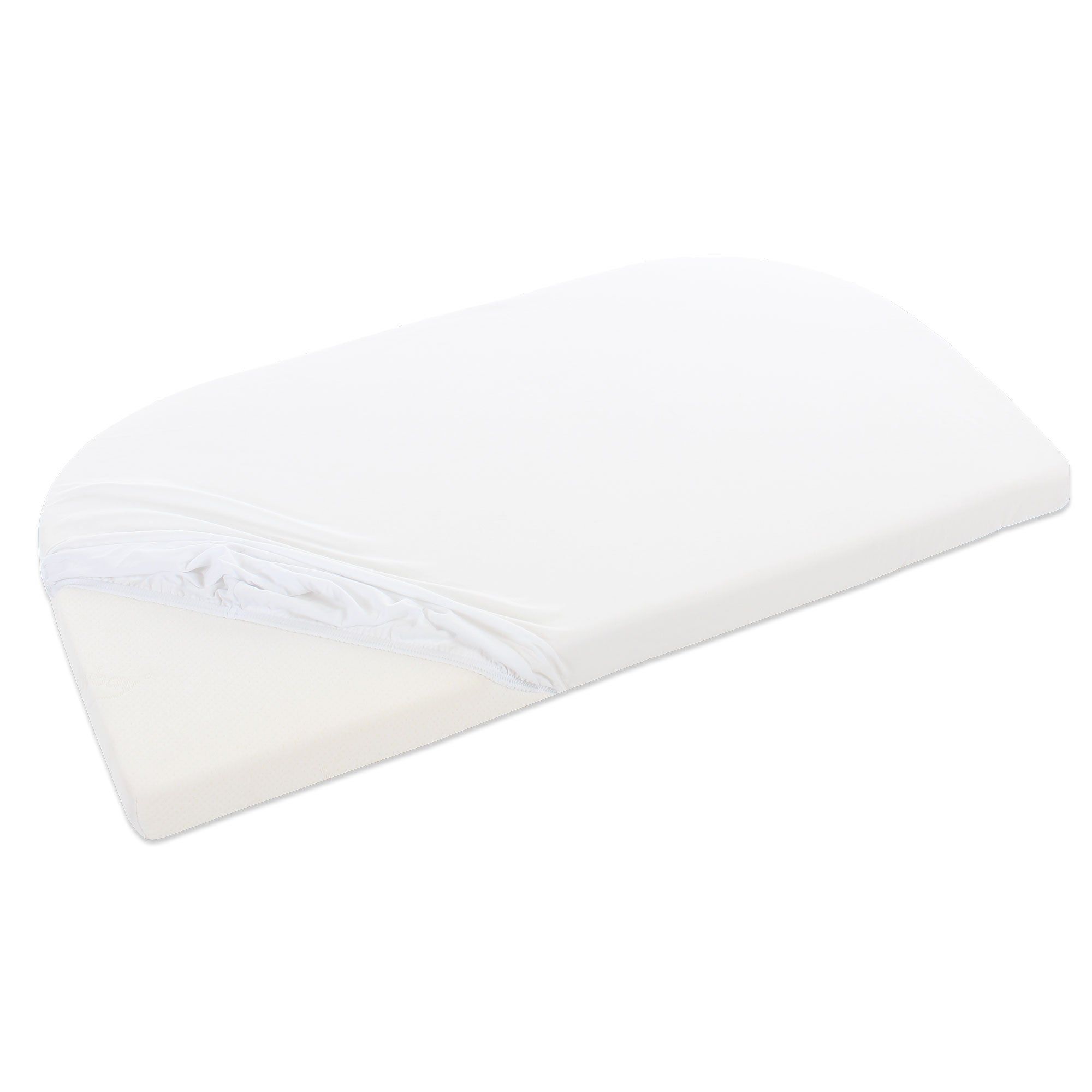 babybay Hoeslaken Jersey Wit 89 x 50 cm