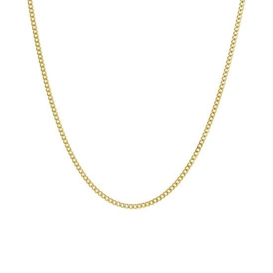 Lucardi Gourmet Ketting 14K Goud 42cm - Geelgoud - Dames