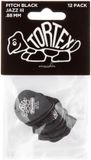 Jim Dunlop Tortex Standard Jazz III Plectrums - 0.88 mm - Player's Pack 12 Stuks