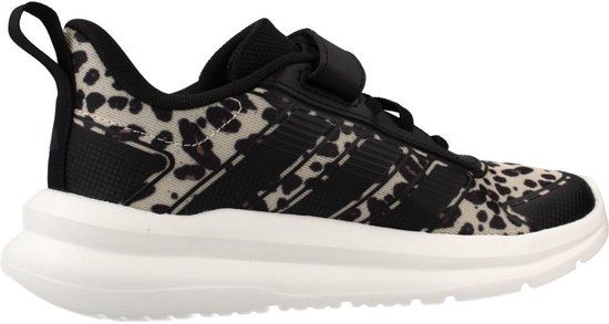 Adidas Tensaur Run 4.0 EL Dierlijke Druk Kinderen Lage sneakers Zwart/Zand Maat 28