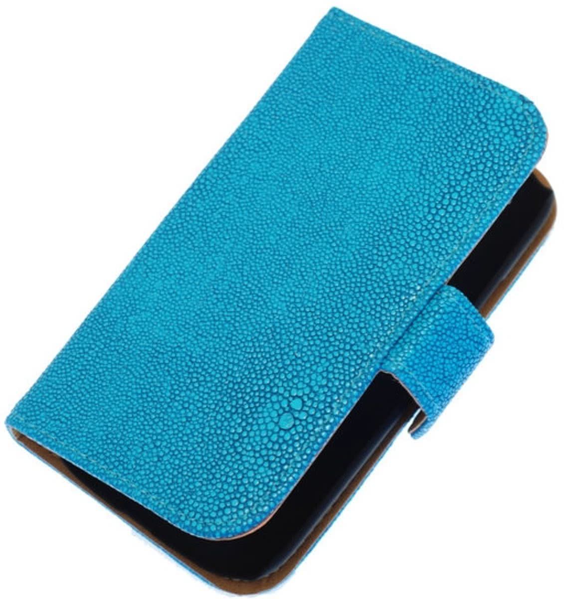 Best Cases Blauw Ribbel booktype wallet cover hoesje voor Samsung Galaxy Note 3 Neo - 8718883793972