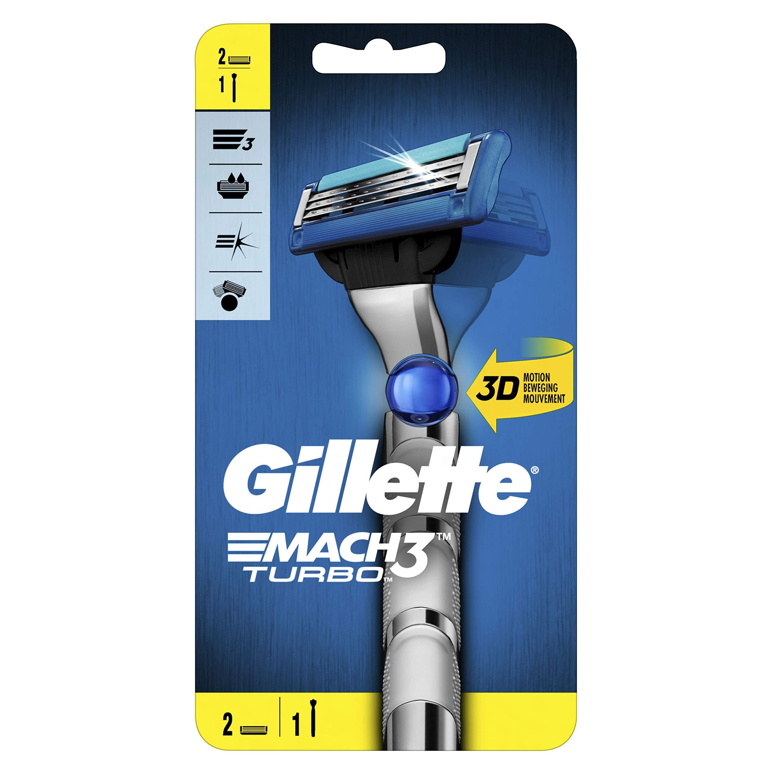 Gillette Mach3 Turbo 3D Scheersysteem incl 2 Mesjes