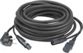 DAP Combikabel FP0820B - Schuko/XLR F - IEC/XLR M 20 m Noir