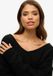 Superdry Oversized V-hals Trui Dames Zwart
