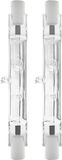 Modee R7s Halogeenlamp 78mm - 150W 1250lm 230V - Staaflamp - Warm Wit Licht - Dimbaar - 2 Halogeenlampen