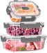 Set de 3 boîtes de préparation de repas en verre