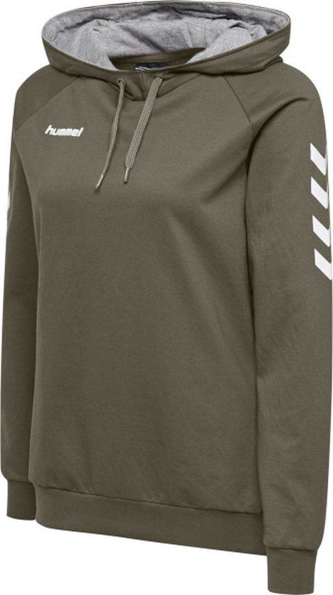 Hummel Go Cotton Hoodie Women - Brown/White - Volleyball - Women - Size XS