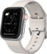 By Qubix - Soft siliconen bandje met gespsluiting - Sterrenlicht / starlight - Geschikt voor Apple Watch 38mm / 40mm / 41mm / 42mm
