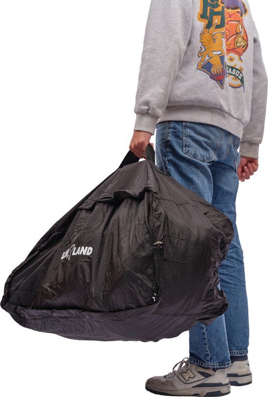 LOWLAND OUTDOOR Raincover Flightbag - Waterdicht - Zwart - 85 Liter