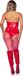 Leg Avenue Vinyl boned bodysuit, L (Rood)